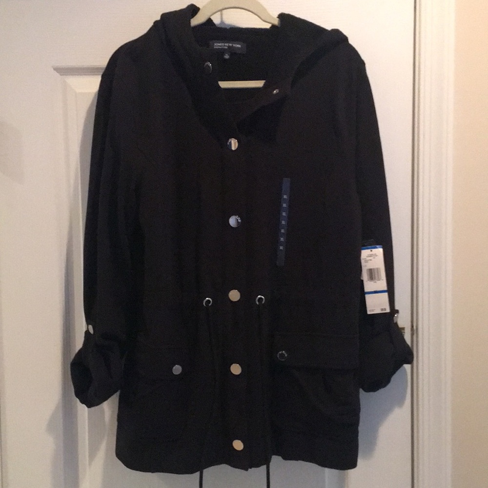 Women’s Jones New York Signature Black XL 2 piece Hoodie set